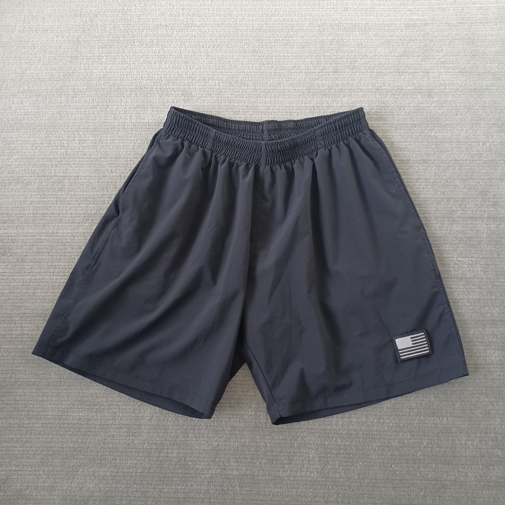 Goruck Training Shorts Mens M Black Built in Liner American Flag Patch Athletic